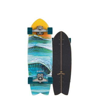 Carver Swallow 29.5" Surfskate, fast and stable, with CX truck system and Ecothane wheels.