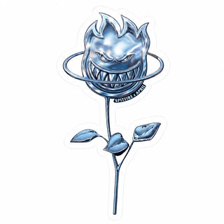 Spitfire x April Rose Bighead Sticker — chrome rose Bighead artwork, approx. 5 inches, premium die-cut vinyl with durable weather-resistant finish