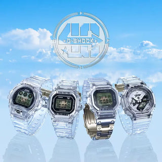 G-SHOCK DW6940RX-7 Digital Watch, clear design, 40th anniversary edition, Eric Haze logo, innovative and stylish.