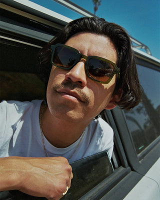 Crap Eyewear Heavy Tropix Sunglasses - Crystal Olive Bio/Polarized Bronze