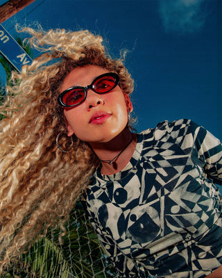 Crap Eyewear Sweet Leaf Sunglasses - Black Bio/Rosewood Sunset