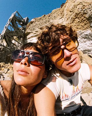 Crap Eyewear Spaced Ranger Sunglasses - Crystal Cola Bio/Rosewood Sunset