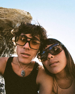 Crap Eyewear Spaced Ranger Sunglasses - Crystal Hemp Bio/Gold Gradient