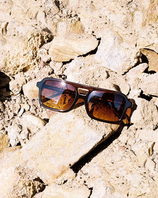 Crap Eyewear Spaced Ranger Sunglasses - Crystal Cola Bio/Rosewood Sunset