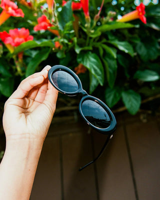 Crap Eyewear Sweet Leaf Sunglasses - Black Bio/Polarized Grey