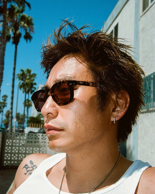 Crap Eyewear No Wave Sunglasses - Desert Tortoise Bio/Polarized Plum