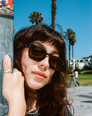 Crap Eyewear No Wave Sunglasses - Seaweed Bio/Polarized Smoke
