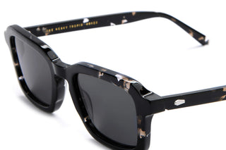 Crap Eyewear Heavy Tropix in Black Tortoise Bio/Polarized Grey — bioacetate aviator, polarized CR-39 lenses, 100% UV protection, adjustable temples, 5 barrel hinges, Rx-ready