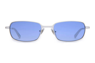 Crap Eyewear Infinite Bloom Sunglasses - Matte Chrome Frost Bio/Blue Gradient