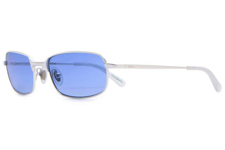 Crap Eyewear Infinite Bloom Sunglasses - Matte Chrome Frost Bio/Blue Gradient