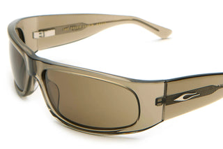 Crap Eyewear Speed Charm Sunglasses in Crystal Stone Bio/Earth — bioacetate wraparound frames with CR-39 lenses, 100% UVA/UVB protection, and spring hinges