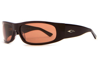 Crap Eyewear Speed Charm Sunglasses in Mahogany Bio/Cinnamon — bioacetate wraparound frames with CR-39 lenses, 100% UVA/UVB protection, and spring hinges