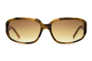Crap Eyewear Stone Echo in Sand Bio/Golden Brown Gradient — bioacetate fashion wraparound, CR-39 lenses, 100% UV protection, spring hinges, wire cores, Rx-ready