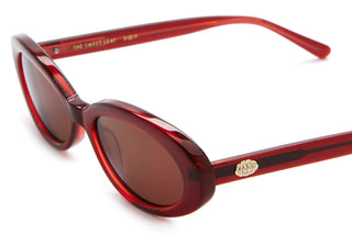 Crap Eyewear Sweet Leaf Sunglasses - Crystal Black Cherry/Amber
