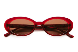Crap Eyewear Sweet Leaf Sunglasses - Crystal Black Cherry/Amber