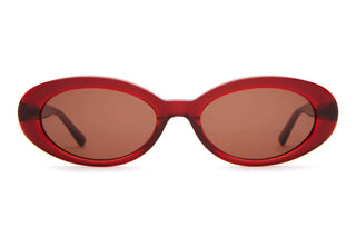 Crap Eyewear Sweet Leaf Sunglasses - Crystal Black Cherry/Amber