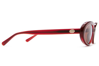 Crap Eyewear Sweet Leaf Sunglasses - Crystal Black Cherry/Amber