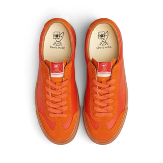 Last Resort AB VM004 Milic Leather/Suede Lo Duo Orange/Gum Skate shoes with Leather Uppers