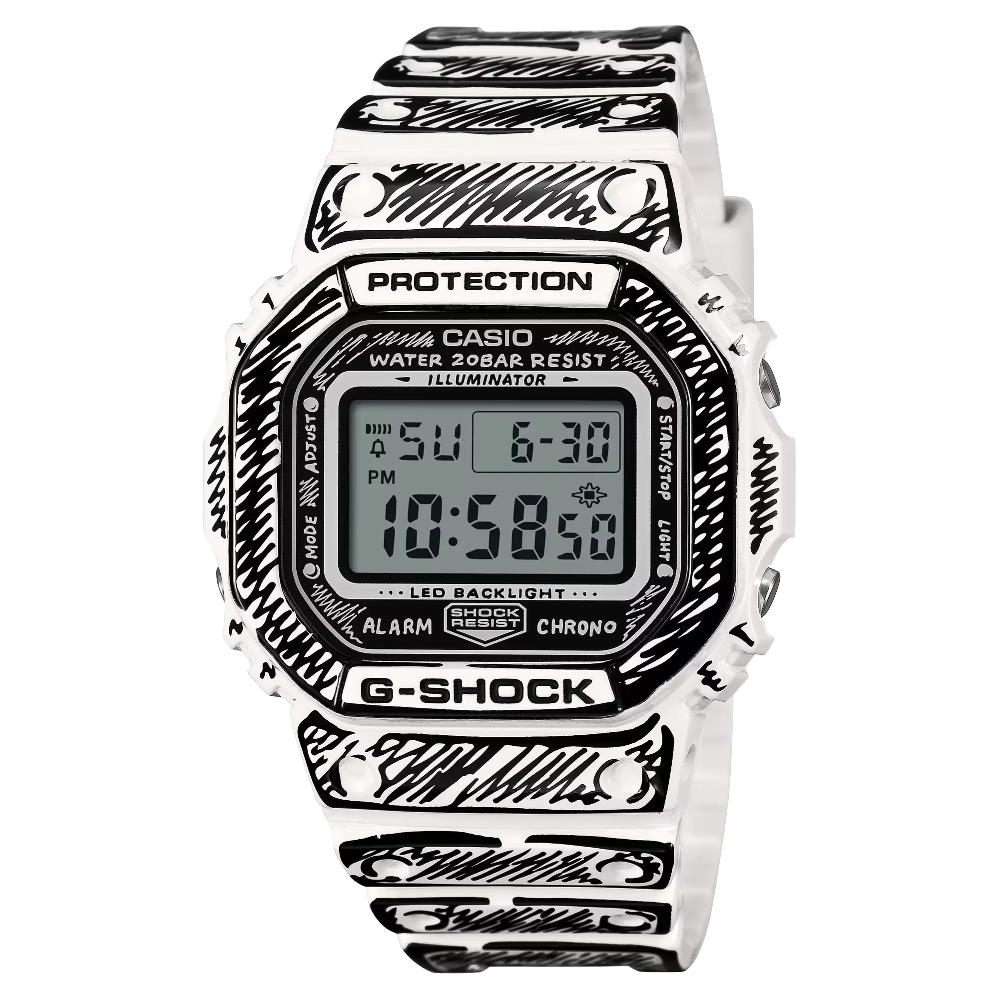 G-SHOCK DW5600JV-7 Joshua Vides Watch - White – Drift House G-SHOCK DW5600JV-7 Joshua Vides Watch - White – Drift House