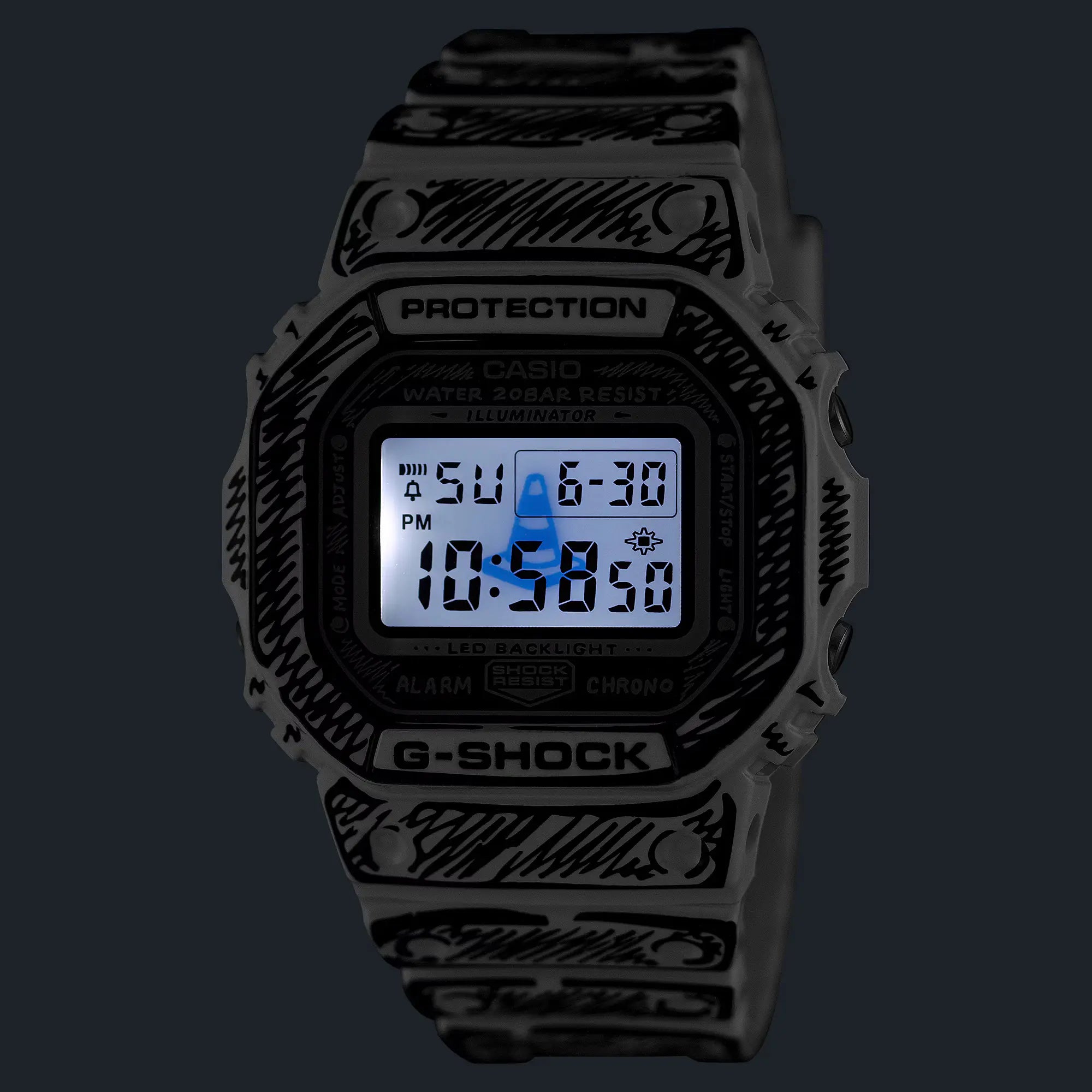 G-SHOCK DW5600JV-7 Joshua Vides Watch - White – Drift House G-SHOCK DW5600JV-7 Joshua Vides Watch - White – Drift House