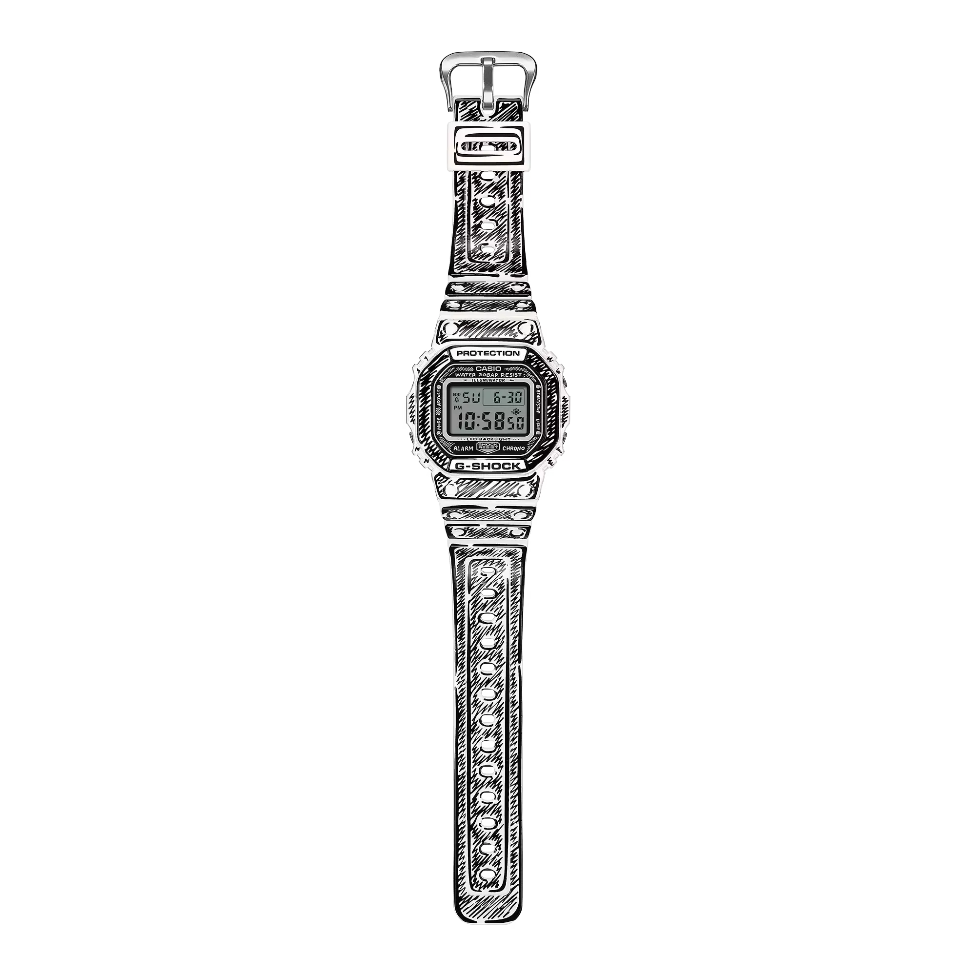 G-SHOCK DW5600JV-7 Joshua Vides Watch - White – Drift House G-SHOCK DW5600JV-7 Joshua Vides Watch - White – Drift House