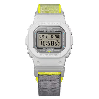 G-SHOCK DW5600MNC-7A8 Watch - Grey/Neon Yellow Cloth Band