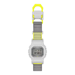 G-SHOCK DW5600MNC-7A8 Watch - Grey/Neon Yellow Cloth Band