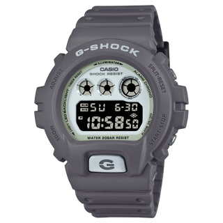 G-SHOCK DW6900HD-8 watch, dark gray with luminescent parts, LED Super Illuminator, resin band.