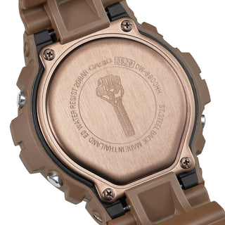 G-SHOCK DW6900HH-5 Hardies NYC watch in brown with purple and gold accents - shock resistant digital watch with LED backlight and 200m water resistance