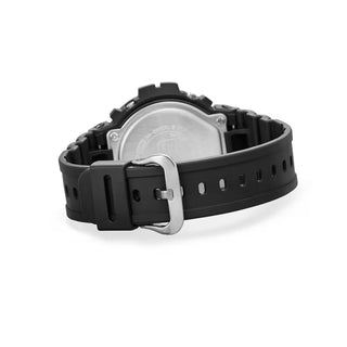 G-SHOCK DW6900RL-1 watch with iconic red, blue, and yellow color scheme, shock resistant bio-based resin construction, 200m water resistance, LED backlight, and multi-function features