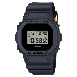 GA-2140RE-1A G-SHOCK watch - 40th anniversary celebration, all-black design, bio-based resins, Eric Haze logo, interchangeable bezel.