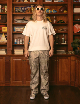 Duvin Skinny Dippin Tee in Antique with vintage-washed cotton and graphic artwork.