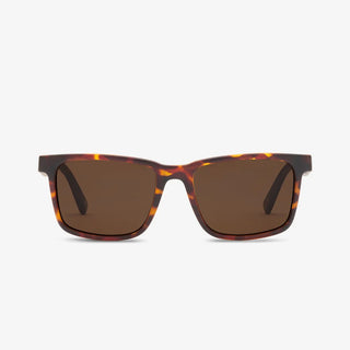 Electric Satellite sunglasses in Matte Torte Jr with bronze polarized lenses and bio-resin frame.