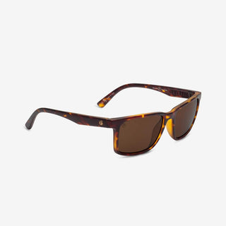 Electric Satellite sunglasses in Matte Torte Jr with bronze polarized lenses and bio-resin frame.