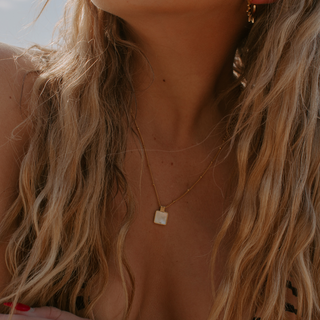 ALCO Jewelry Endlessly Creating Necklace, 18K gold-plated, stainless steel, hypoallergenic.