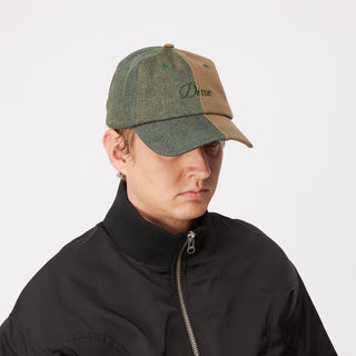 Dime Split Low Pro Cap in Walnut with embroidered logo and Velcro strap.