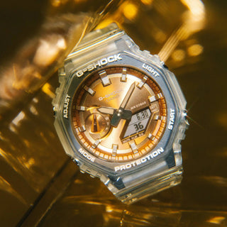 G-SHOCK GA2100BM-7A5 Watch - Rose Gold/Translucent