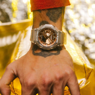 G-SHOCK GA2100BM-7A5 Watch - Rose Gold/Translucent