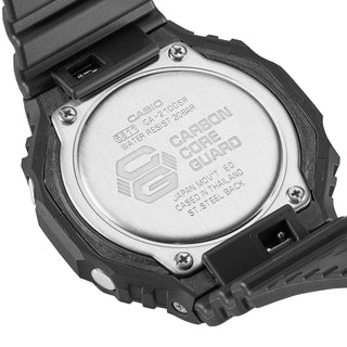 GA-2100SR-1A G-Shock watch with iridescent rainbow crystal, gradated finish, durable build, and unique light-reflective color pattern.