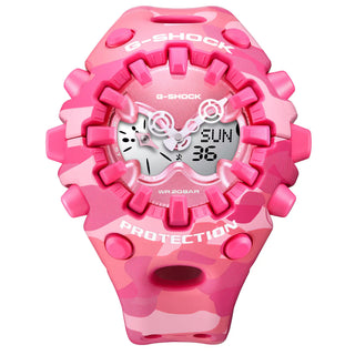 G-SHOCK GAV01CMG-4A Bold Camo watch — MAP printed color camouflage resin case and band, 200m water resistance, Neobrite, large case street style