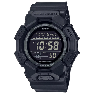 G-SHOCK GD010-1A1 black digital watch large case display