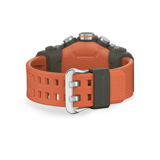 "G-Shock MUDMASTER GGB100X-1A9 — carbon fiber-reinforced case, three-layer carbon insert bezel, mud filter, bio-based resin band, Master of G extreme terrain watch"