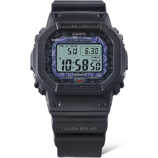 Navy G-Shock 5600 Series watch, hammerhead shark design, eco-friendly, Charles Darwin Foundation collaboration.