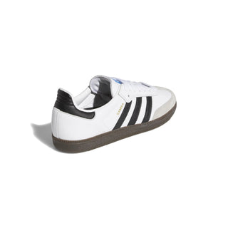 adidas Samba ADV skate shoes white black gum sole low profile classic