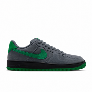 Nike SB Air Force 1 SE Nocturnal skate shoes in Cool Grey with Court Green branding and insoles, grey laces, and perforated toe boxes.