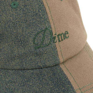 Dime Split Low Pro Cap in Walnut with embroidered logo and Velcro strap.