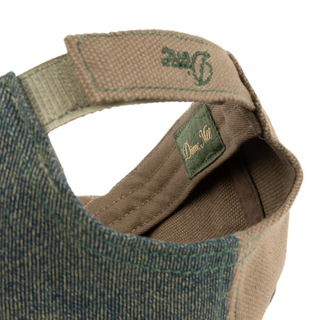 Dime Split Low Pro Cap in Walnut with embroidered logo and Velcro strap.