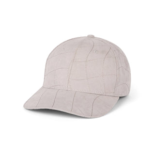 Ash-colored quilted cap made from 100% polyester with a full fit design.