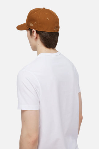 Dime Plein Air New Era 59Fifty fitted cap in Honey Ginger, 100% polyester with allover embroidered Dime logo on front and back