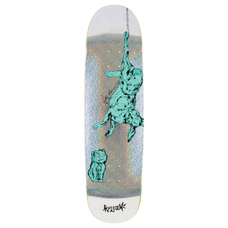 Welcome Nora Vasoncellos Fairy Tale on Sphynx skateboard deck 8.8″ with glitter Prism foil graphic and pro shape.